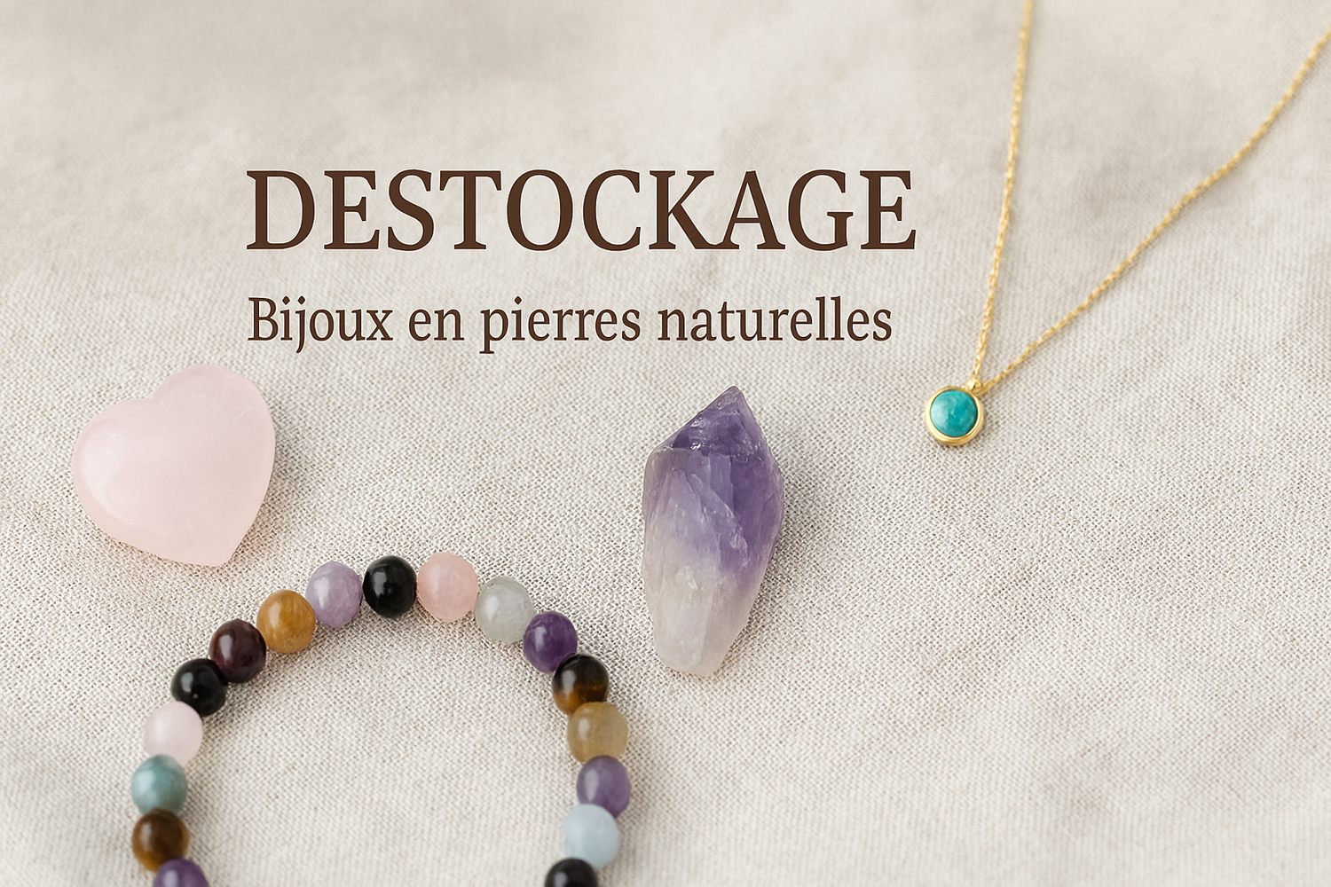 Déstockage – Bijoux et accessoires en pierres naturelles